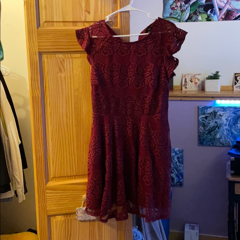 Maroon Dress